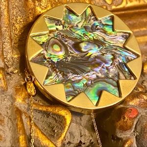 House of Harlow ABALONE 14k Gold Necklace